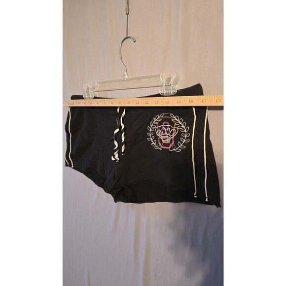Mossimo Supply Co Shorts Womens Medium Black Cotton Drawstring Lounge Casual - Picture 3 of 9